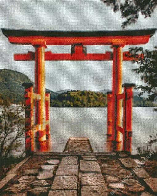Hakone Shinto Shrine Diamond Painting