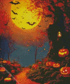 Halloween Tree Diamond Painting