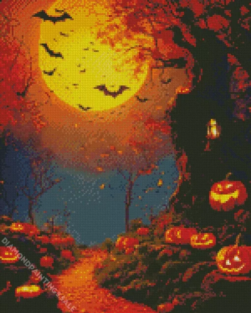 Halloween Tree Diamond Painting