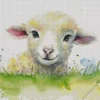 Little Fluffy Lamb Diamond Painting