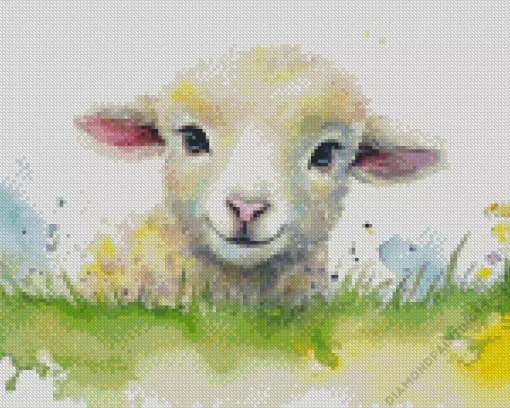 Little Fluffy Lamb Diamond Painting
