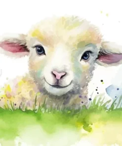 Little Fluffy Lamb Diamond Painting