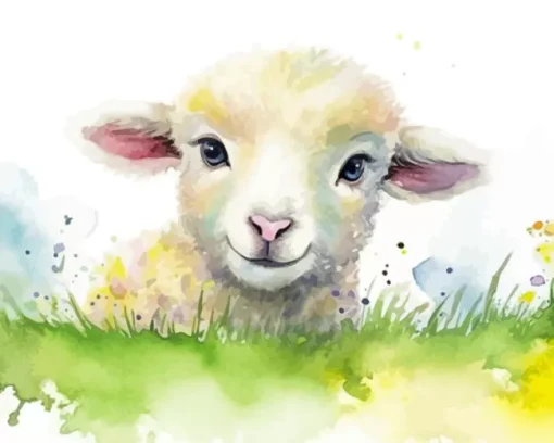 Little Fluffy Lamb Diamond Painting