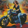 Motocross Girl Art Diamond Painting