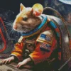 Mouse In Space Station Diamond Painting