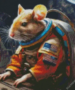 Mouse In Space Station Diamond Painting