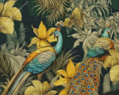 Peacock Couple Diamond Painting