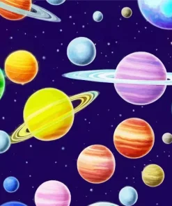 Planets Art Diamond Painting