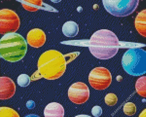 Planets Art Diamond Painting