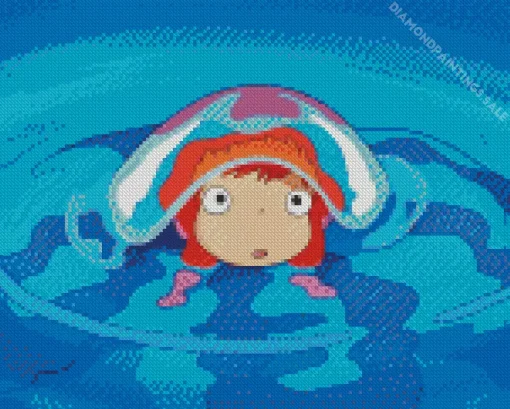 Ponyo Anime Diamond Painting