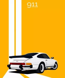 Porsche Illustration Diamond Painting