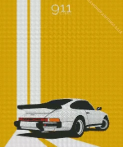 Porsche Illustration Diamond Painting