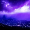 Purple Lightning Diamond Painting