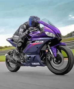 Purple Motorcycle Diamond Painting