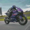 Purple Motorcycle Diamond Painting