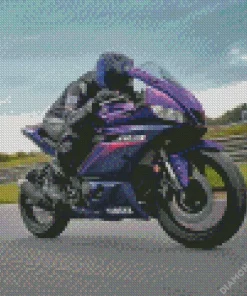 Purple Motorcycle Diamond Painting
