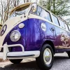 Purple Volkswagen Bus Diamond Painting