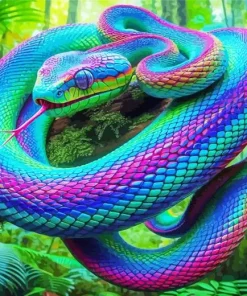 Rainbow Snake Diamond Painting