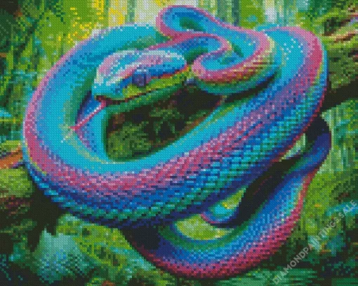 Rainbow Snake Diamond Painting