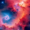 Red And Black Galaxy Diamond Painting
