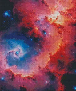 Red And Black Galaxy Diamond Painting