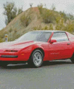 Red Firebird Z28 Diamond Painting