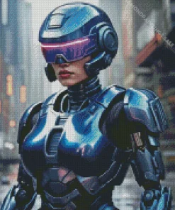 Robocop Girl Diamond Painting