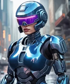 Robocop Girl Diamond Painting