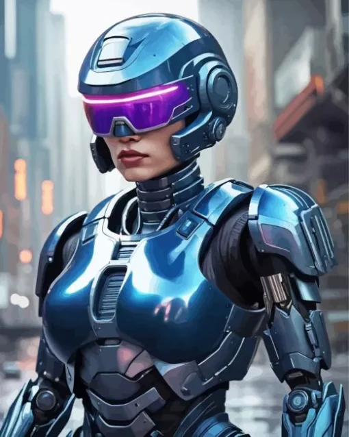 Robocop Girl Diamond Painting