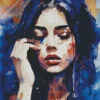 Sad Girl In Pain Diamond Painting