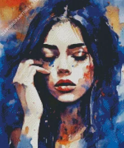 Sad Girl In Pain Diamond Painting