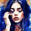 Sad Girl In Pain Diamond Painting