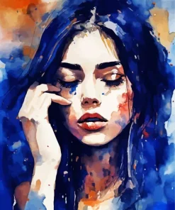 Sad Girl In Pain Diamond Painting
