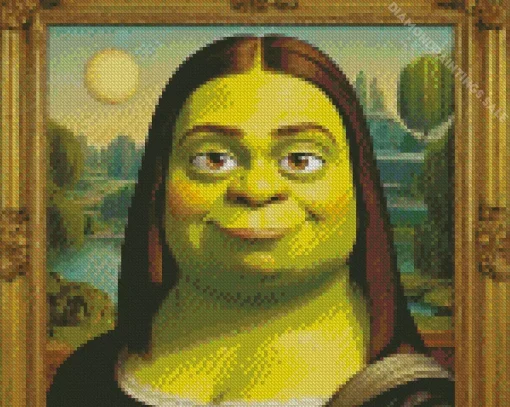 Shrek Mona Lisa Diamond Painting