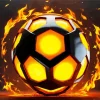 Soccer Ball On Fire Diamond Painting