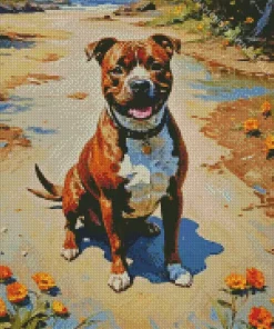 Staffordshire Dog Diamond Painting