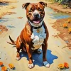 Staffordshire Dog Diamond Painting