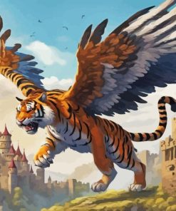 Tiger With Wings Diamond Painting