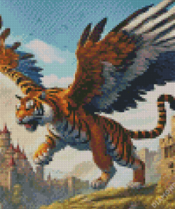 Tiger With Wings Diamond Painting