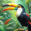 Toucan Bird Art Diamond Painting