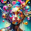 Trippy Lady Art Diamond Painting
