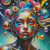 Trippy Lady Art Diamond Painting