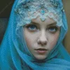 Veiled Woman Diamond Painting