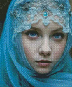 Veiled Woman Diamond Painting