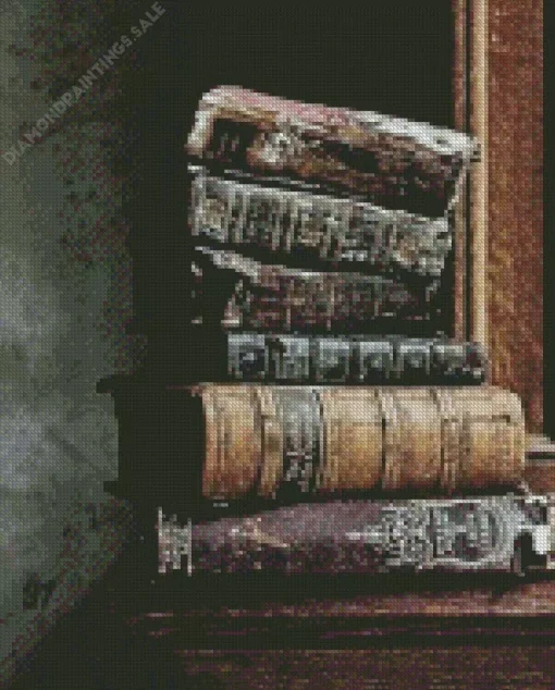Vintage Books Diamond Painting