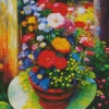 Vintage Flower Pot Diamond Painting