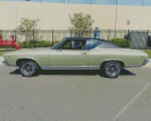 Vintage Green 1969 Chevelle Diamond Painting