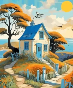 Whimsical House Diamond Painting