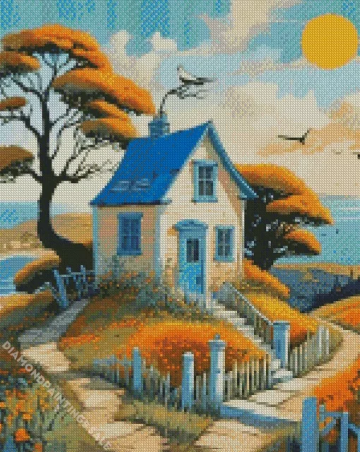 Whimsical House Diamond Painting