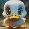 White Duck Baby Diamond Painting